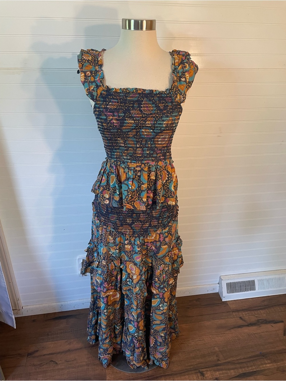 House Of Harlow 1960 Boho Floral Multicolor Top Maxi Skirt Set NEW Size XSmall - Picture 2 of 11